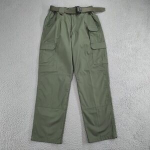 PROPPER Pants Mens 30x32 Green Tactical Straight Belted Combat Outdoor Hiking